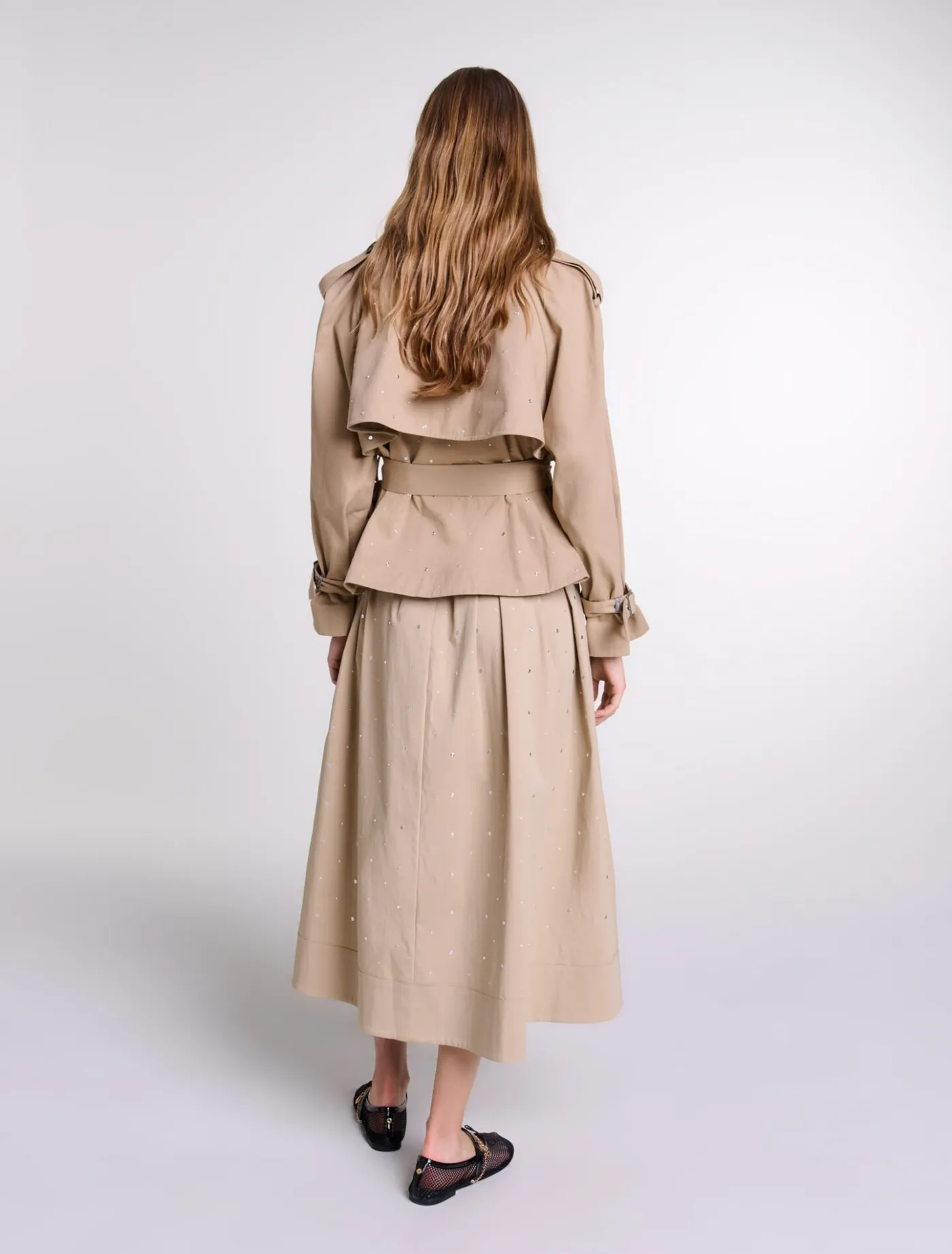 short_studded_trench_coat_4.webp Short studded trench coat^Maje Cheap