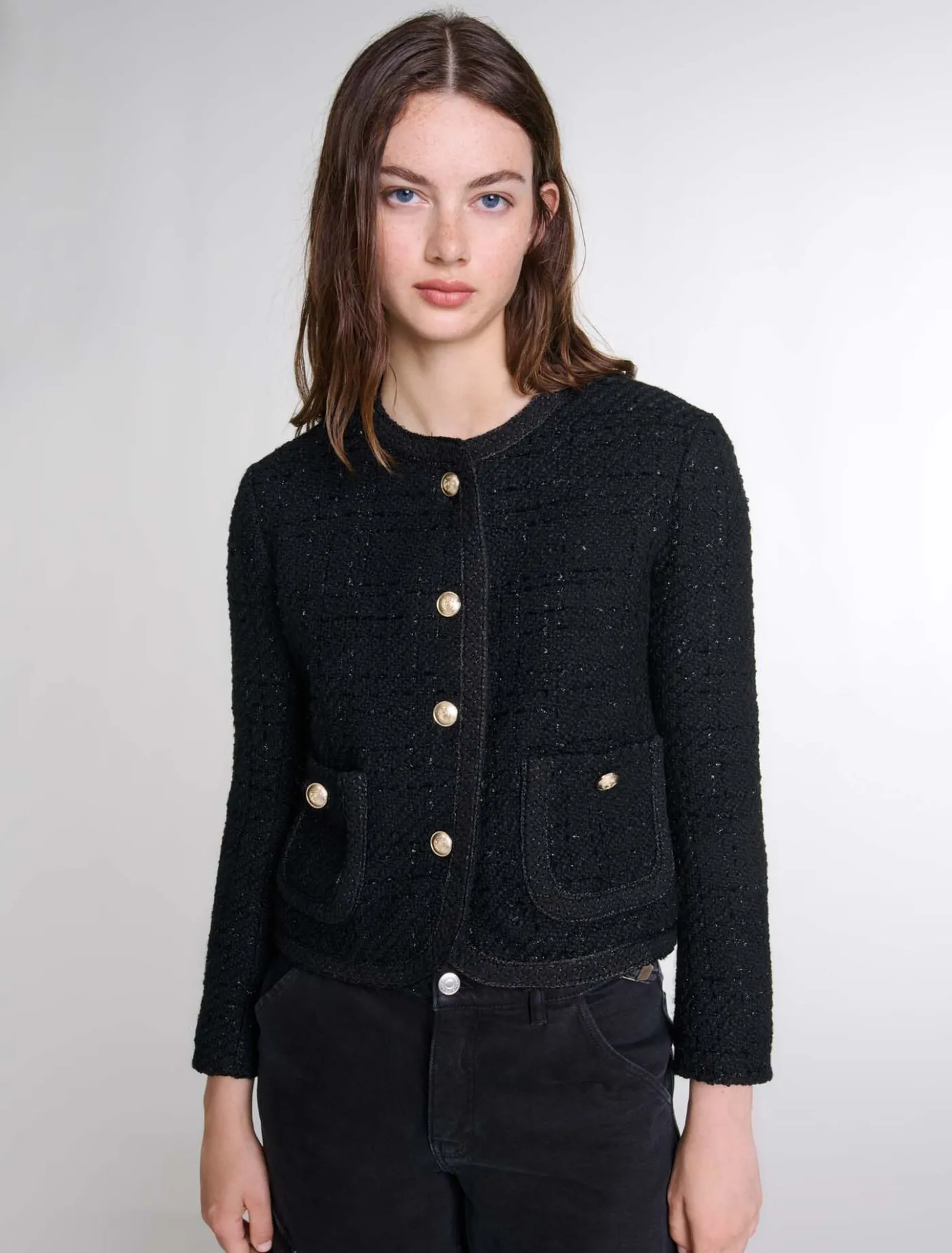 short_tweed_jacket_3.webp Short tweed jacket^Maje Online