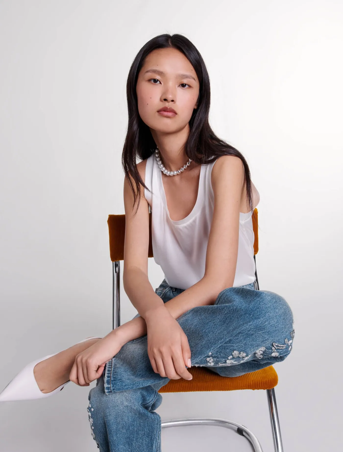 silk_tank_top_5.webp Silk tank top^Maje Fashion