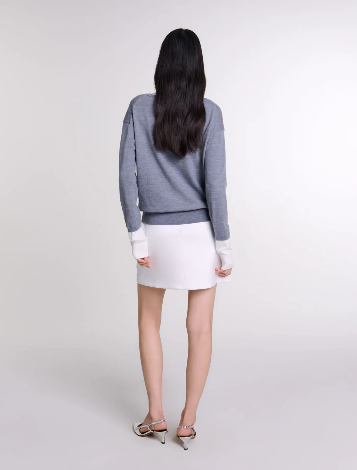 silver_leather_strappy_heels_6.webp leather strappy heels^Maje Shop