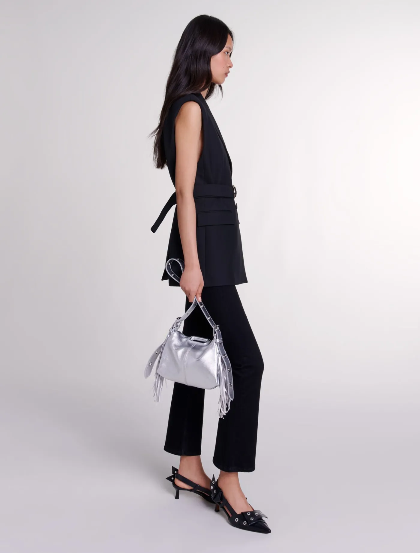 Sleeveless suit jacket^Maje Clearance