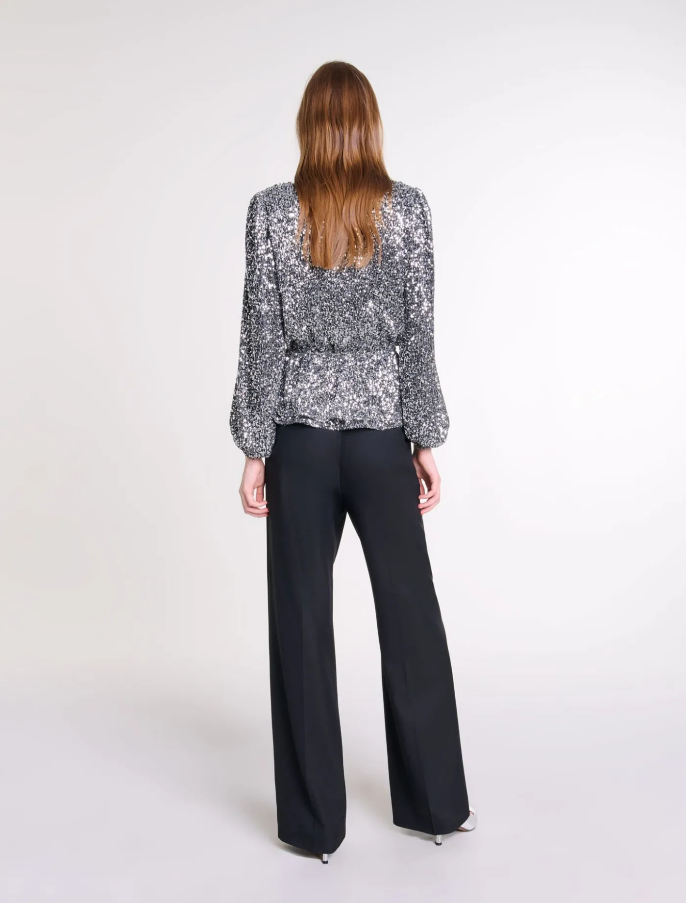 smocked_sequin_top_2.webp Smocked sequin top^Maje Online