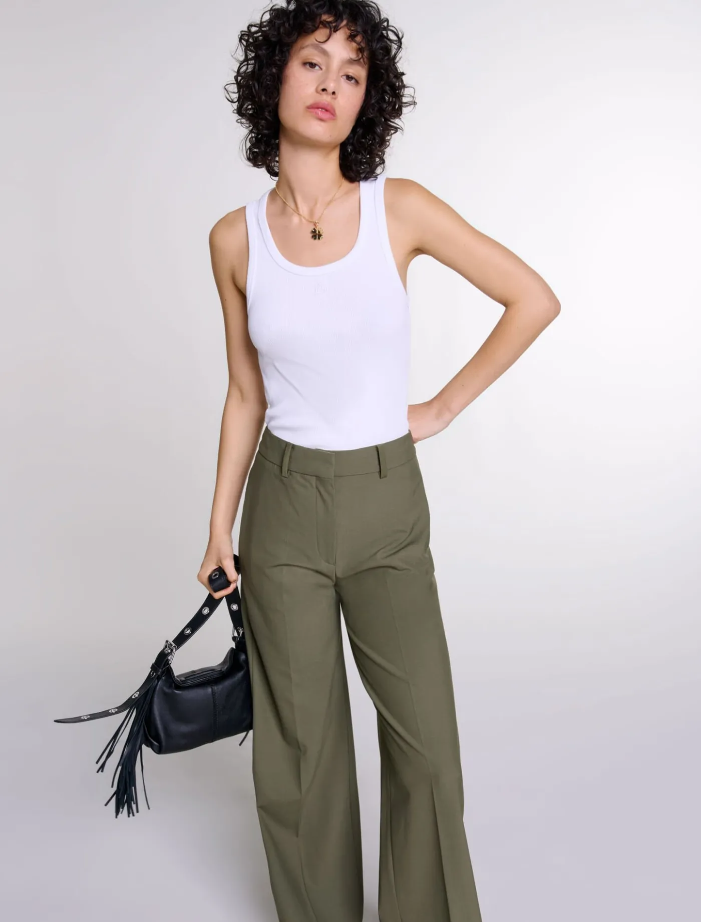 smooth_leather_mini_miss_m_bag_6.webp Smooth leather mini Miss M bag^Maje Hot