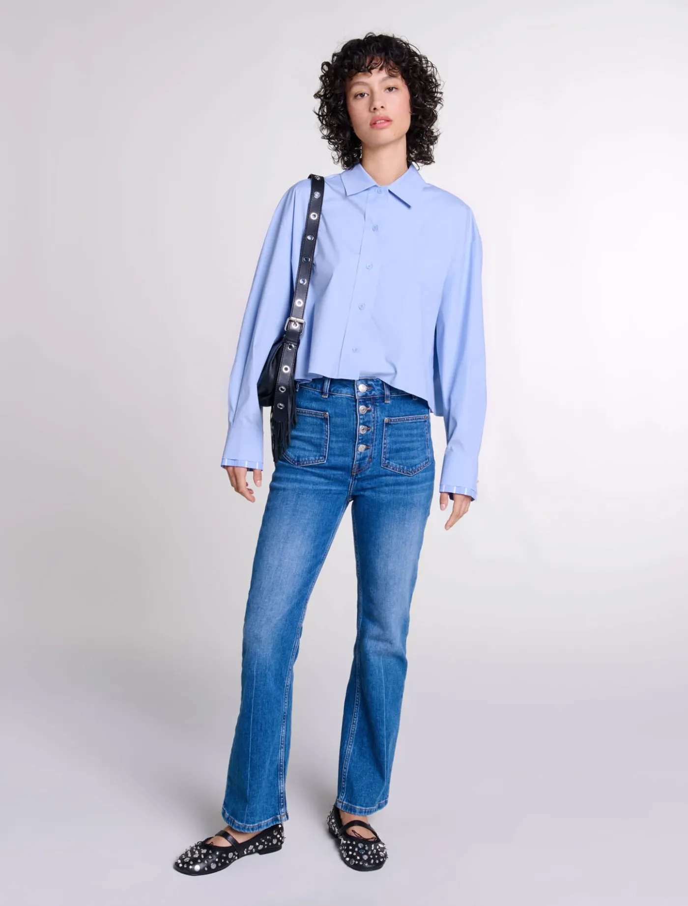 Straight-cut jeans^Maje Outlet