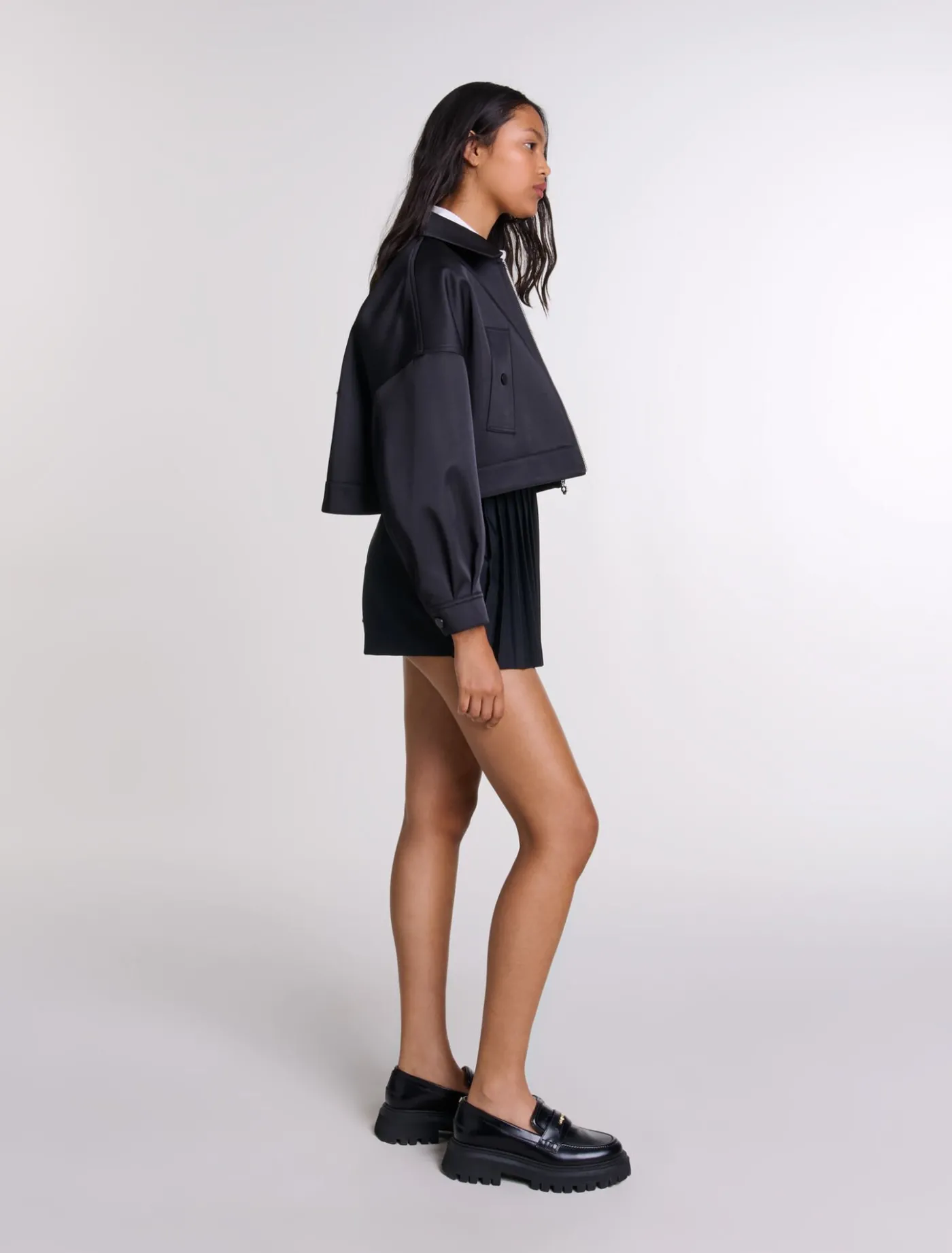 Straight-fit pleated shorts^Maje Best Sale