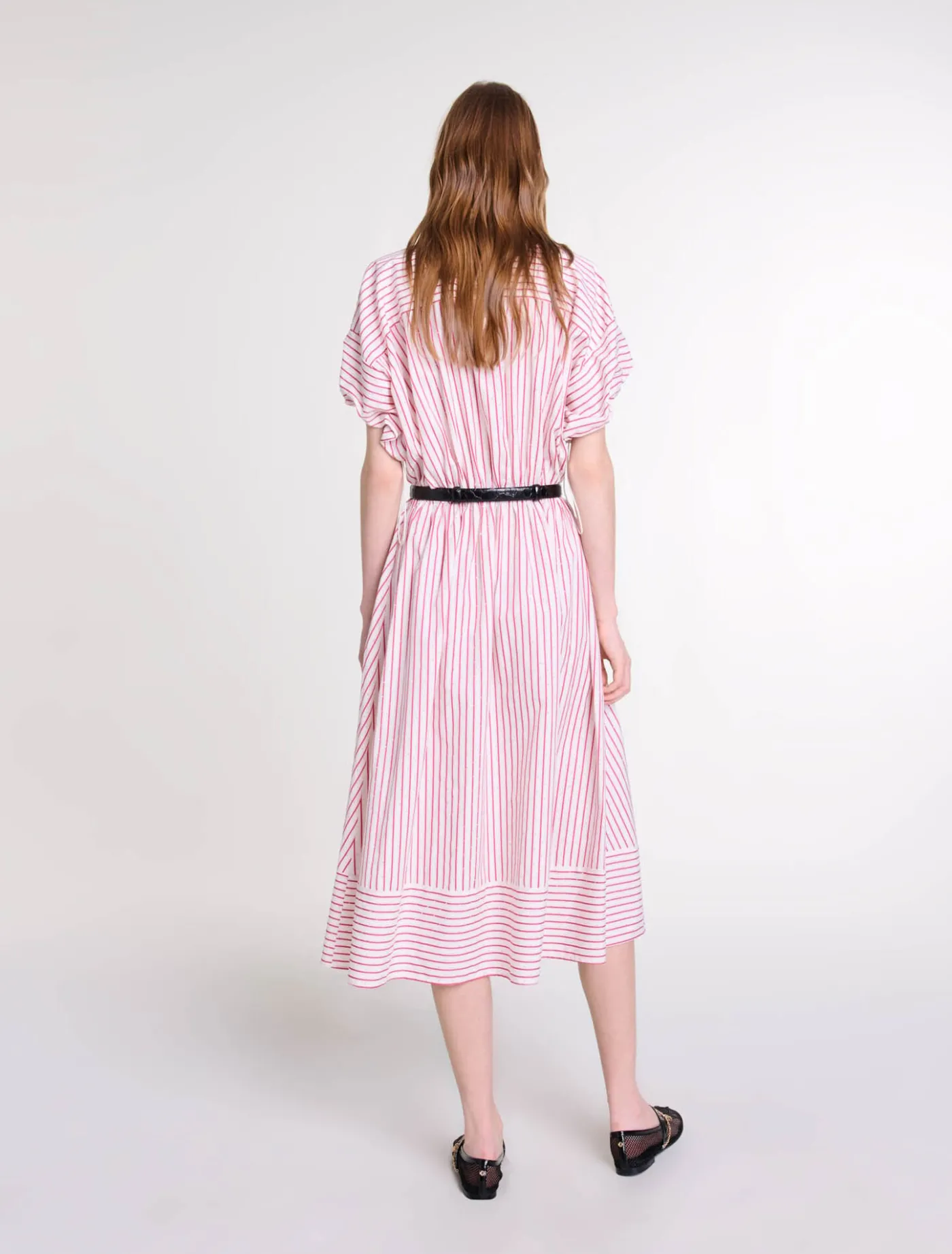 striped_and_rhinestone_maxi_dress_2.webp Striped and rhinestone maxi dress^Maje Outlet