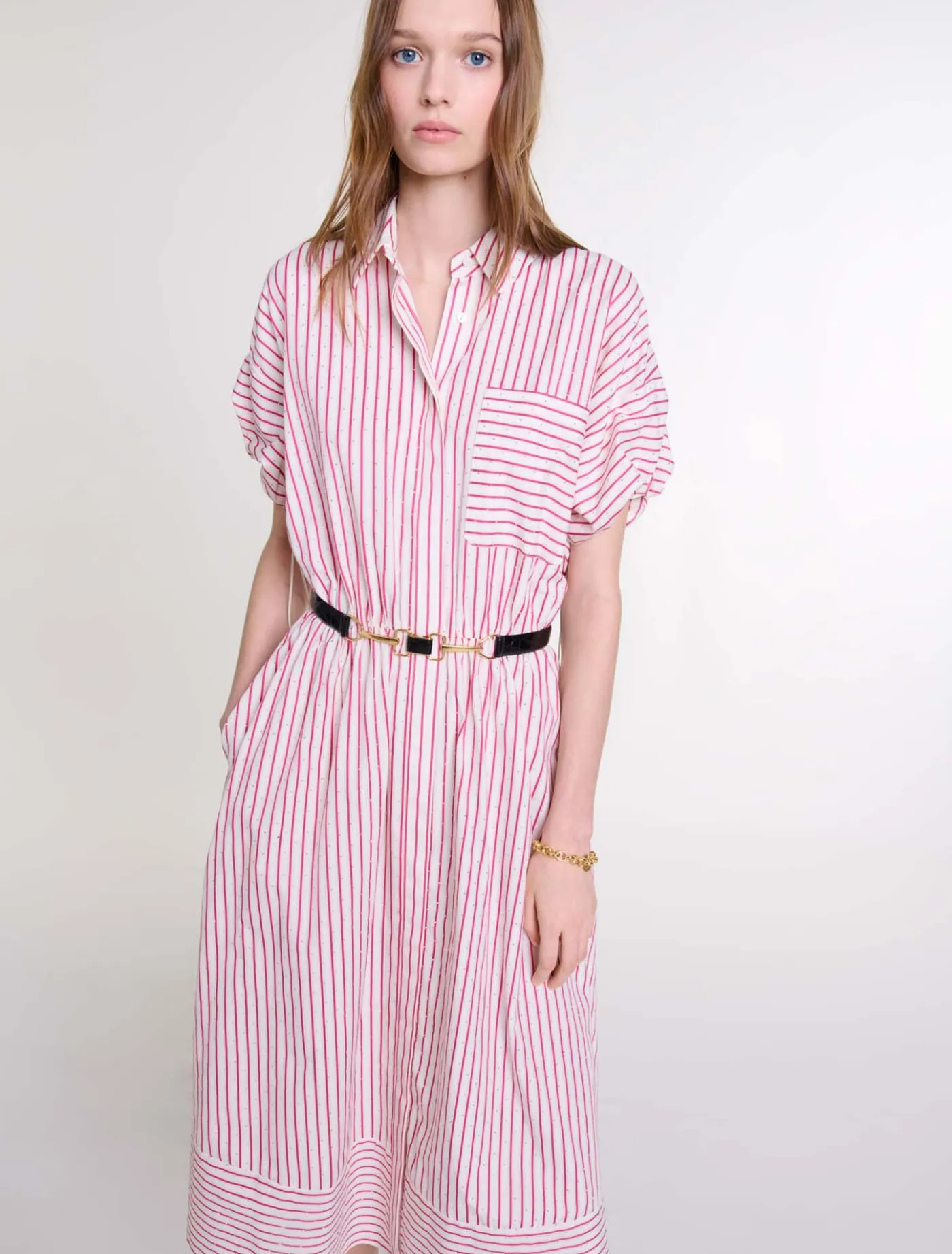 striped_and_rhinestone_maxi_dress_3.webp Striped and rhinestone maxi dress^Maje Outlet