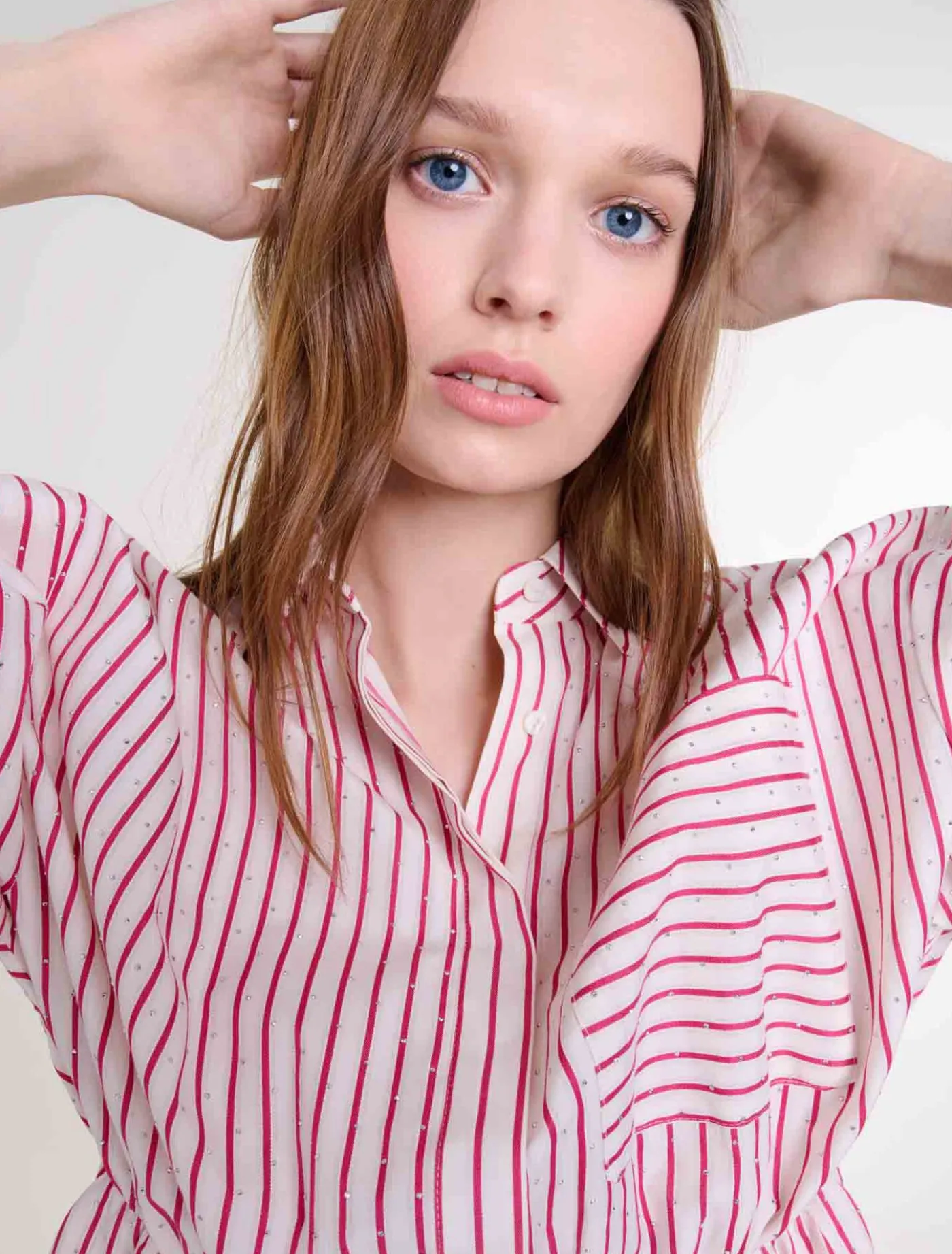 striped_and_rhinestone_maxi_dress_4.webp Striped and rhinestone maxi dress^Maje Outlet