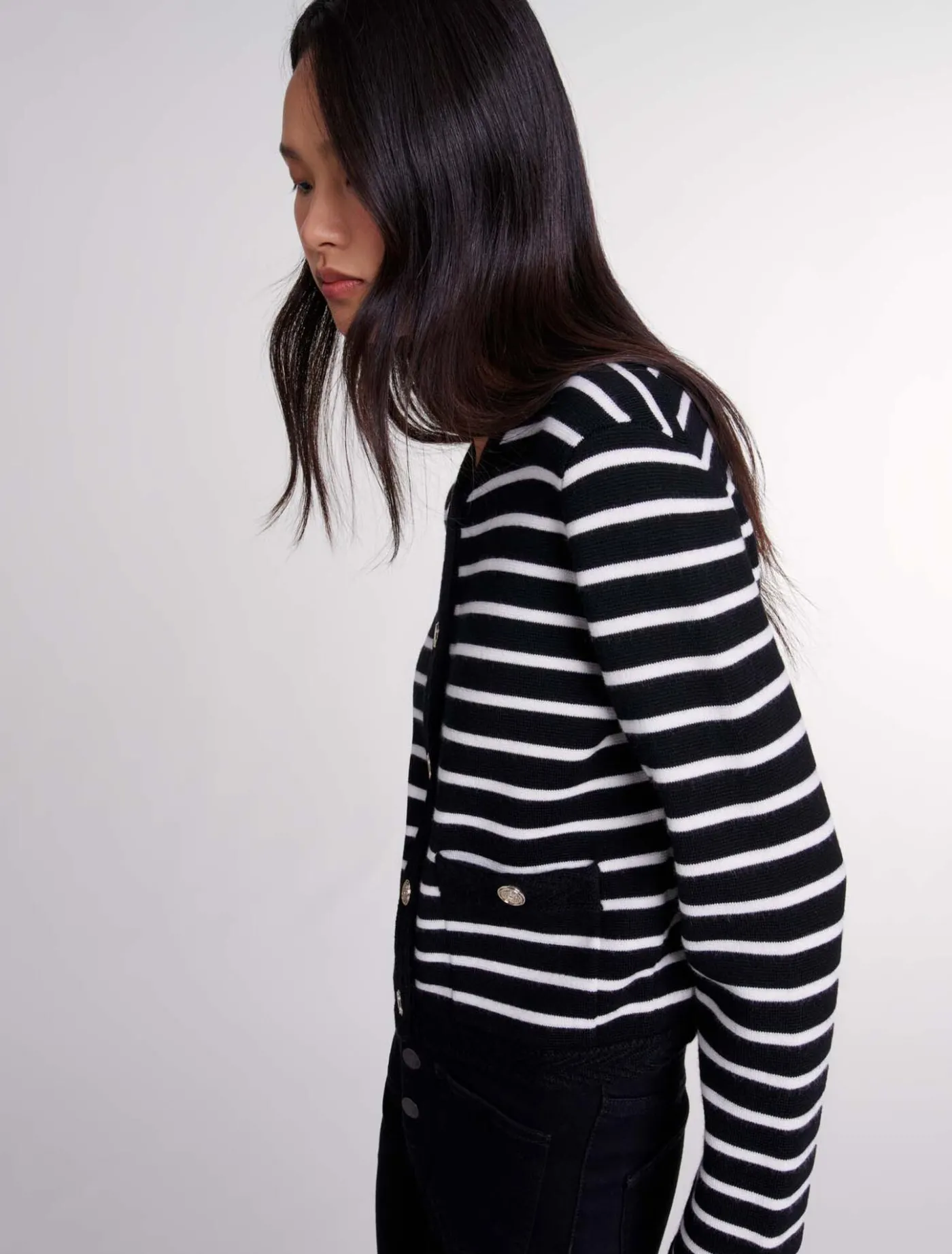striped_cardigan_5.webp Striped cardigan^Maje Flash Sale
