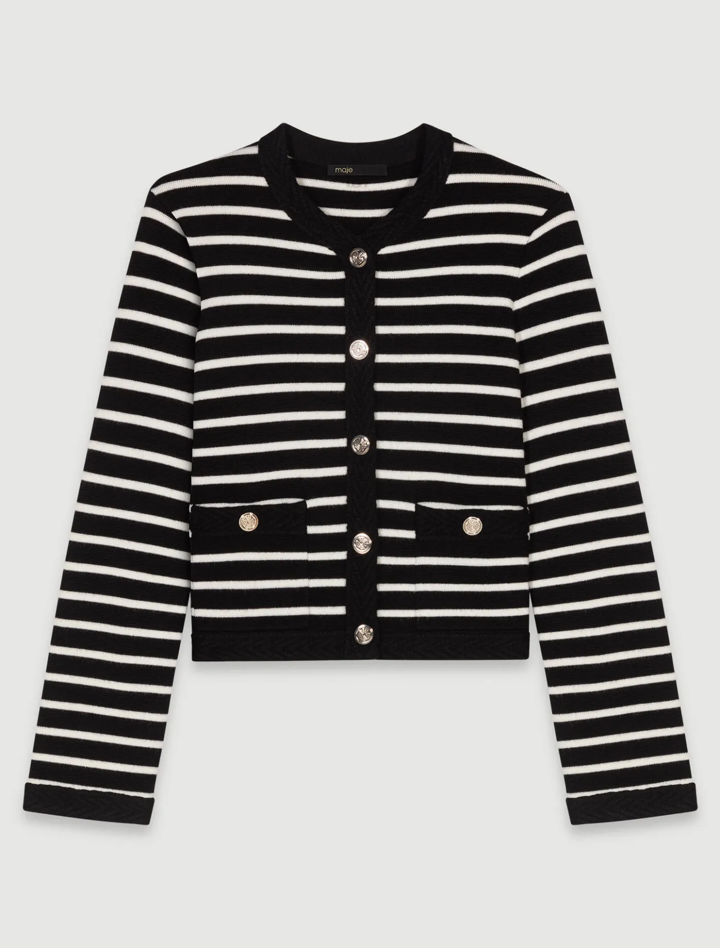 striped_cardigan_6.webp Striped cardigan^Maje Flash Sale