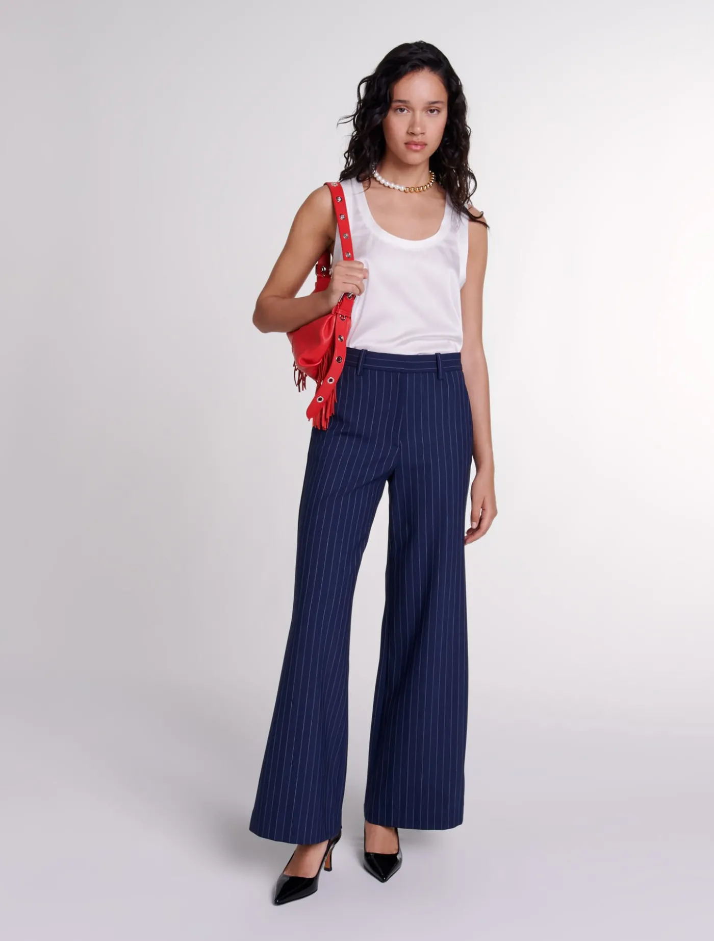 Striped trousers^Maje Shop