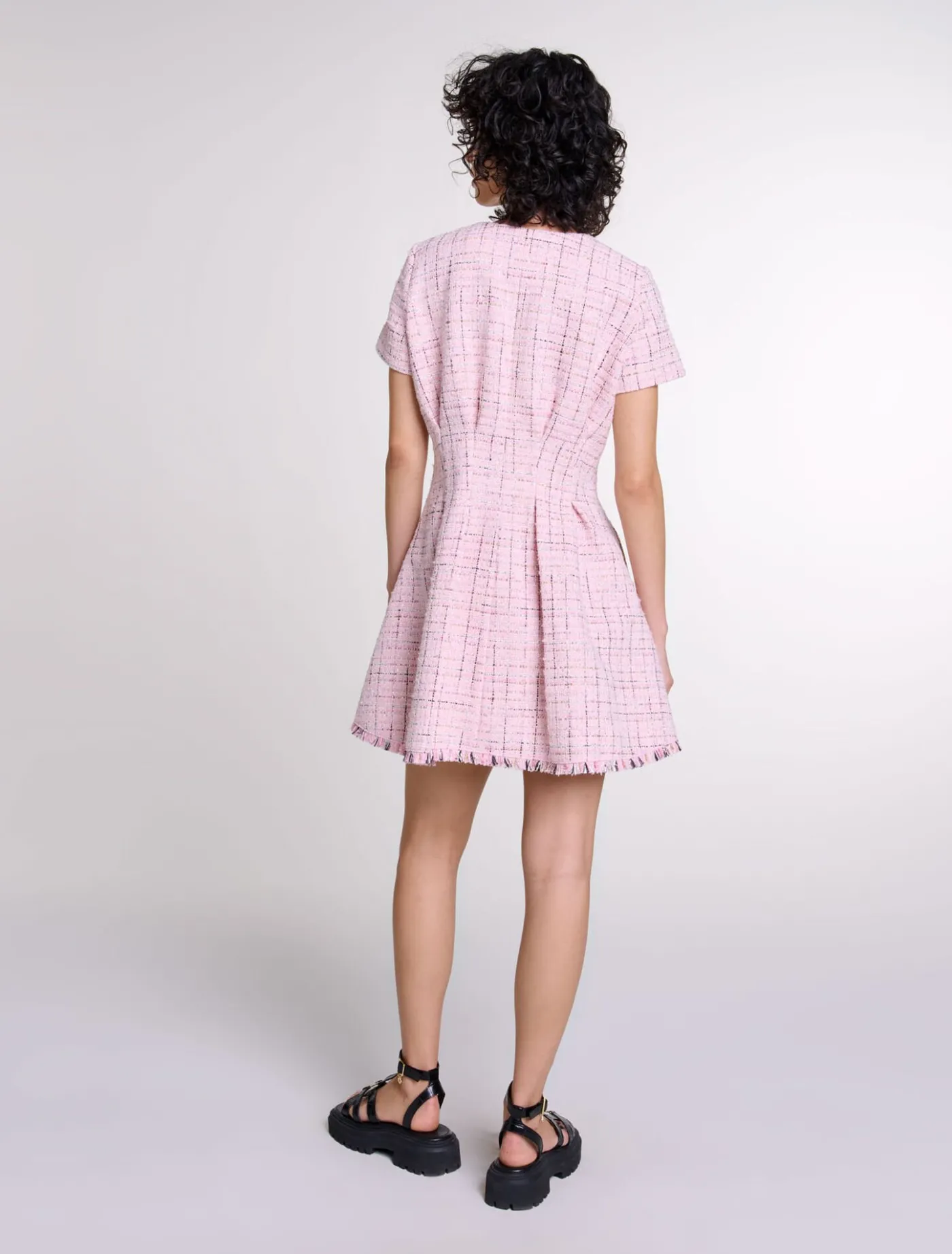 tweed_babydoll_dress_4.webp Tweed babydoll dress^Maje Store