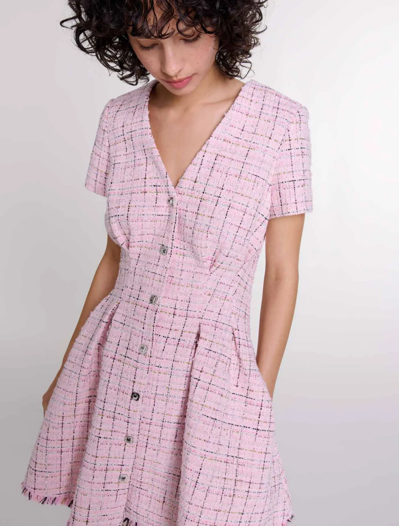 tweed_babydoll_dress_6.webp Tweed babydoll dress^Maje Store