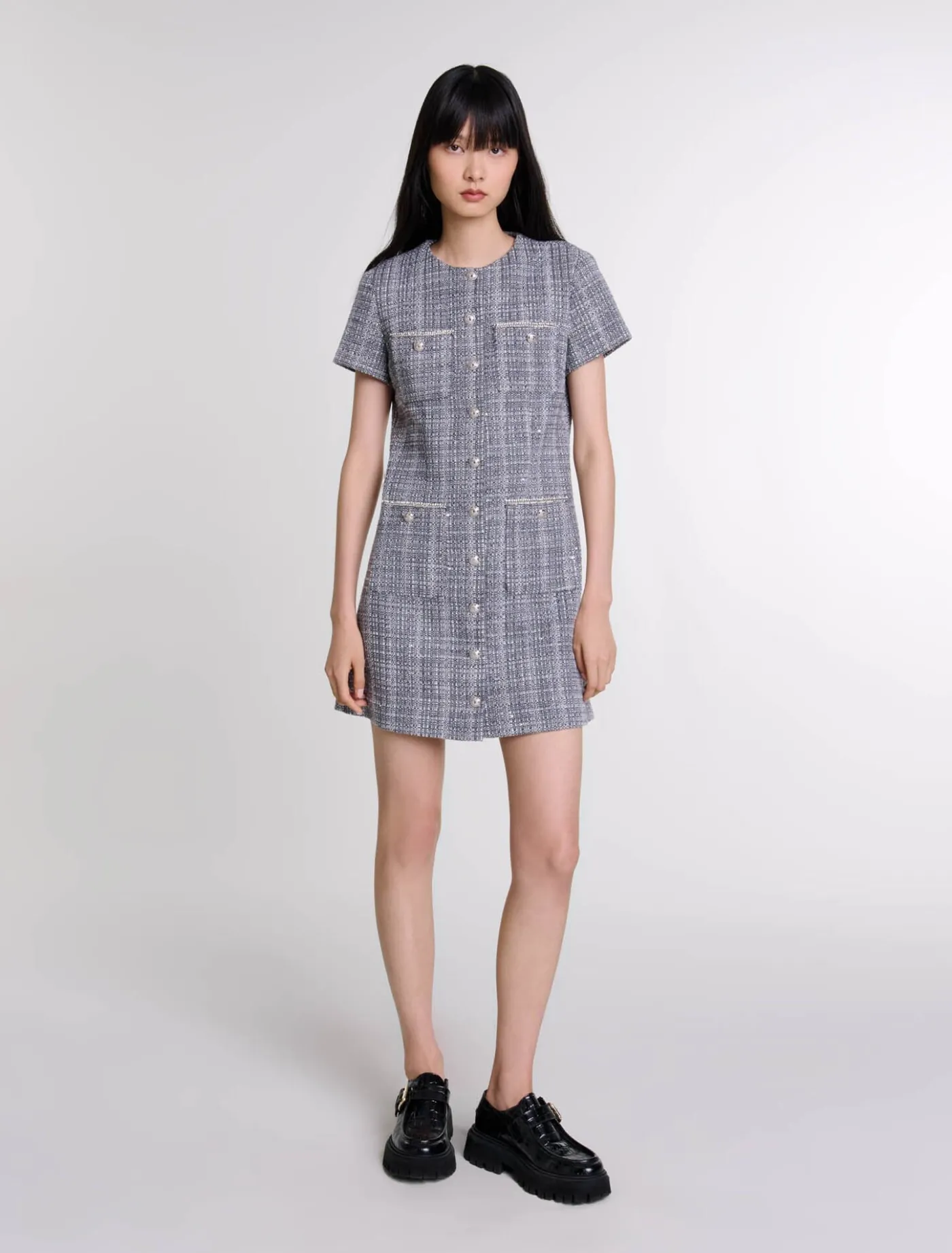 Tweed dress^Maje Cheap