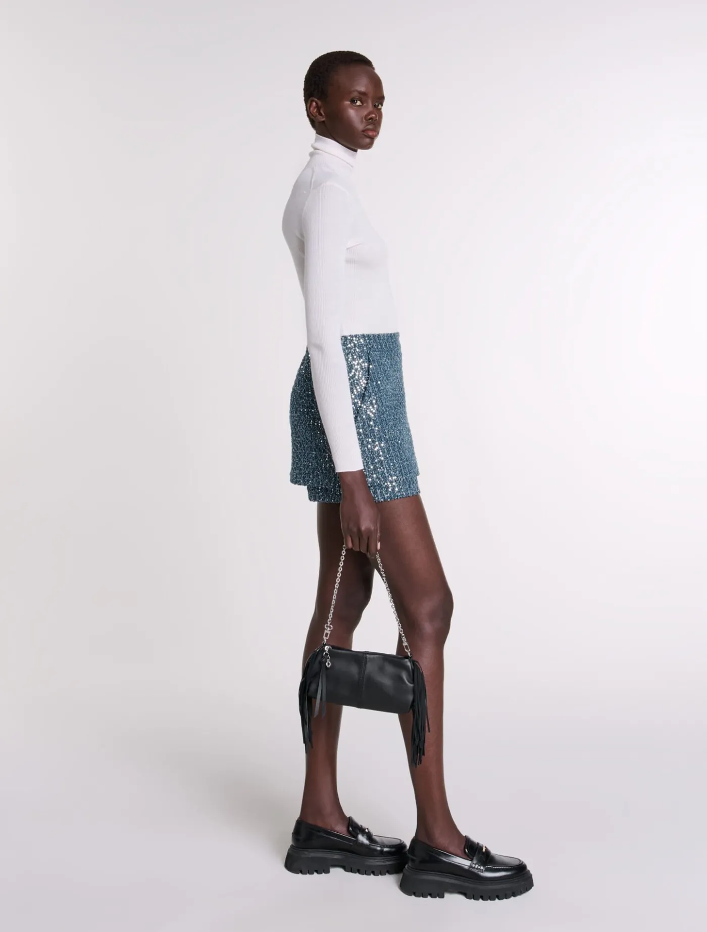 Tweed illusion shorts^Maje Clearance