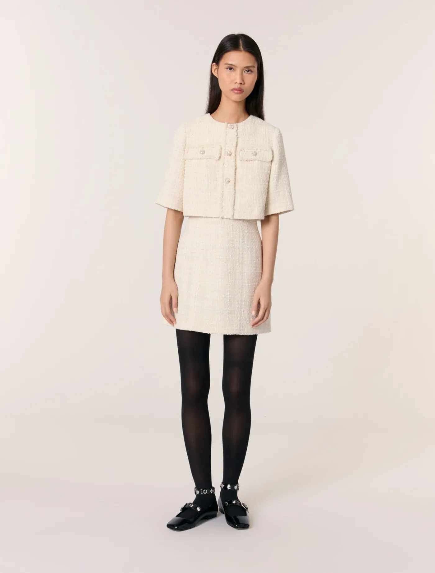 Tweed 2-in-1 short dress^Maje Best
