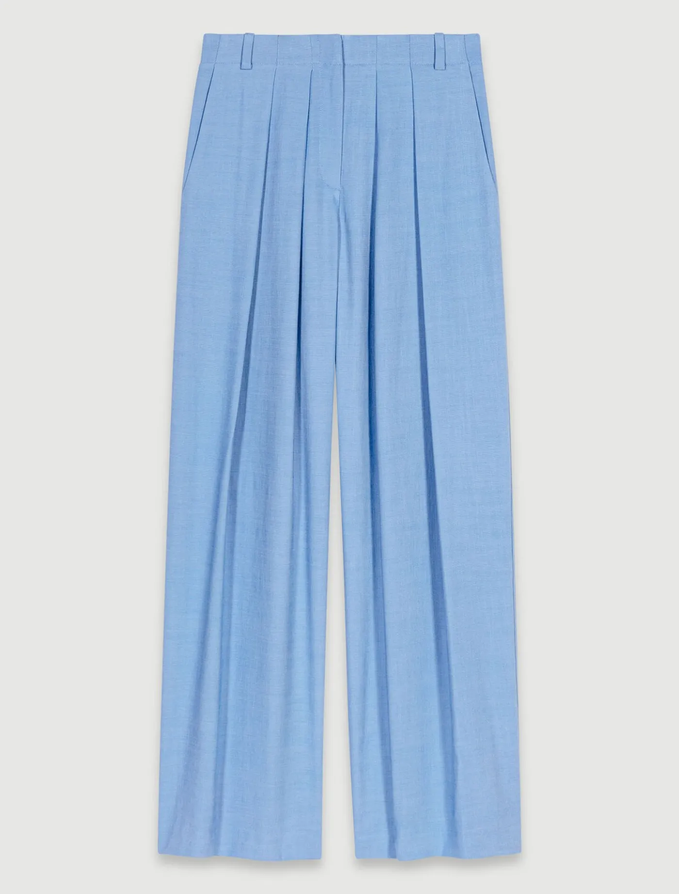 wideleg_suit_trousers_with_pleats_9.webp Wide-leg suit trousers with pleats^Maje Cheap