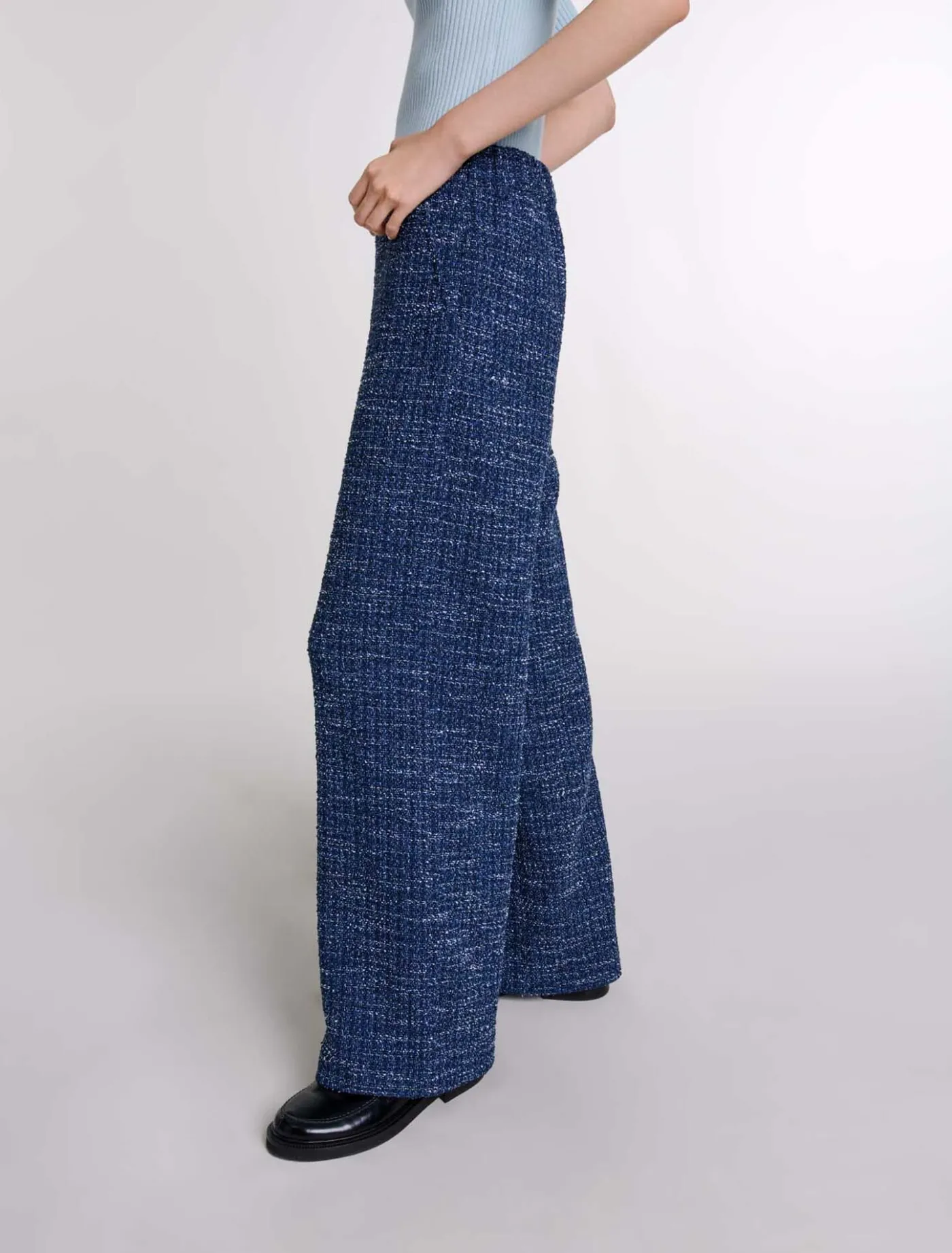 wideleg_tweed_trousers_5.webp Wide-leg tweed trousers^Maje Shop
